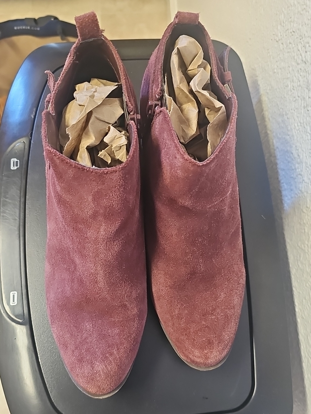 SONOMA RNH7327 Suede Ankle Boots in Pink US 9 M Tote 11 - Picture 2 of 7